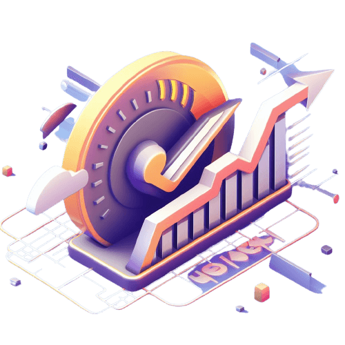 a clock with an arrow on top of it